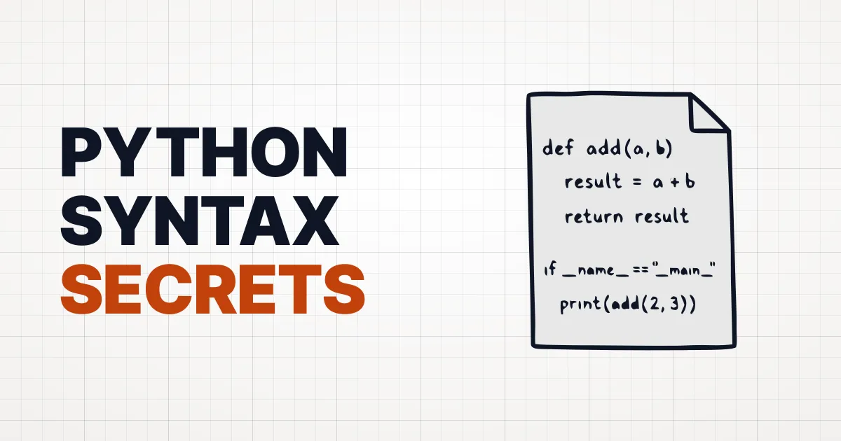Python Syntax, Deeper