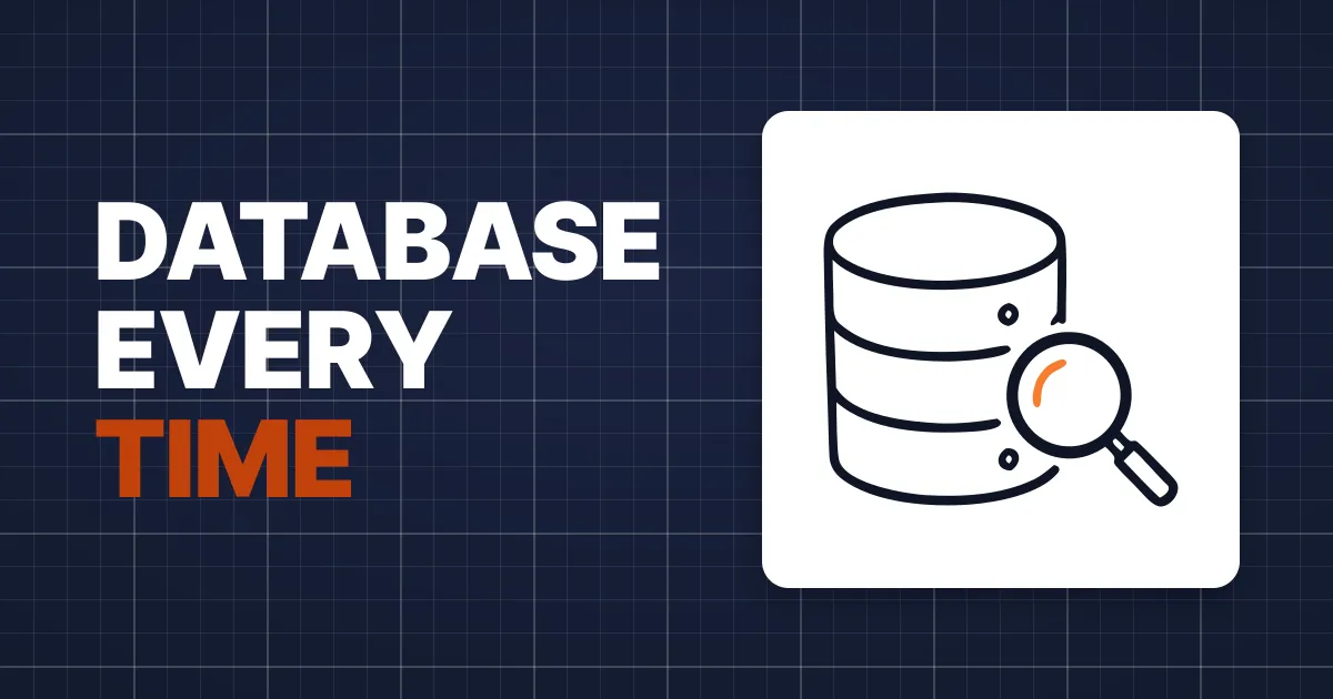 Problem 8: Must We Ask the Database Every Time?