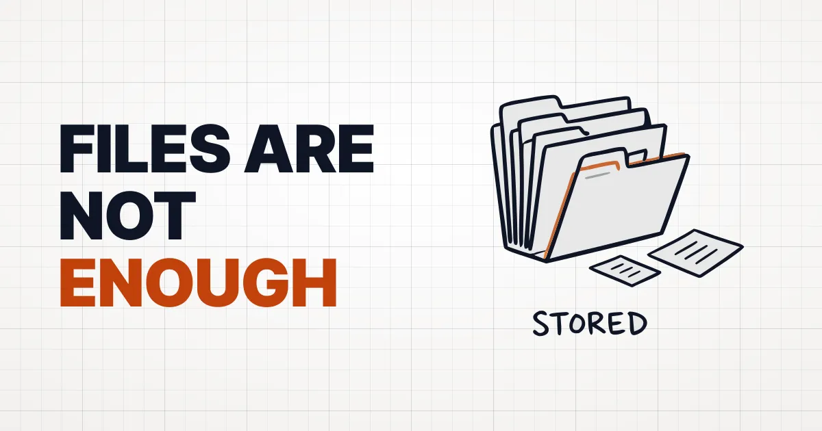 Problem 7: Are Files Enough for Business?