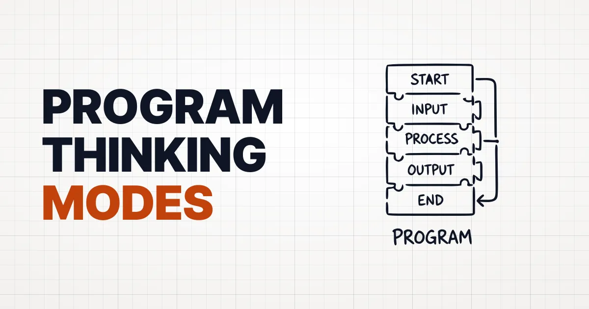 Three Ways Programs Think