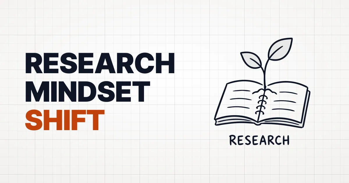Chapter 1 : The Research Mindset Shift