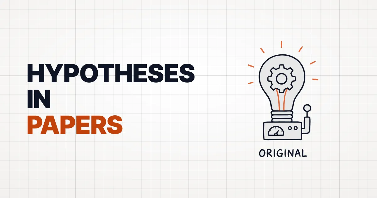 Chapter 7: Hypothesis, Research Questions, and Types of Papers